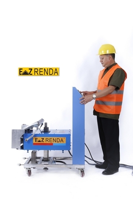 Màu xanh và trắng nội tường tường vữa máy tự động định vị hệ thống
