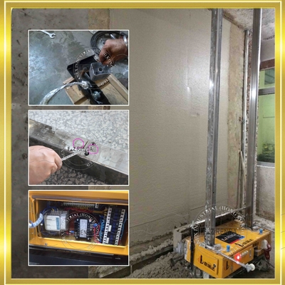 Smooth Finish Plasting Effect Máy Trát Tường Bê tông Đối với các Nhà Thép Tái Chế